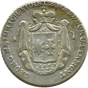 Niemcy, Waldeck-Pyrmont, Jerzy Henryk 1/3 talara 1824 F.W., Arolsen