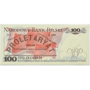 PRL, L. Waryński, 100 złotych 1976, seria AK, UNC