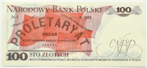 PRL, L. Waryński, 100 zlotých 1976, séria AN, UNC