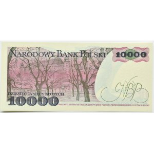 People's Republic of Poland, St. Wyspianski, 10000 gold 1987, series B, UNC