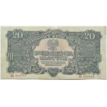 Polska Ludowa, seria lubelska, 20 złotych 1944, seria BB, ….-owym