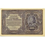 II RP, 1000 marek 1919, I serja DF - typ 7, Warszawa