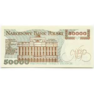 PRL, St. Staszic, 50000 gold 1989, T series, UNC