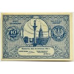 Second Republic, pass ticket 10 pennies 1924, UNC