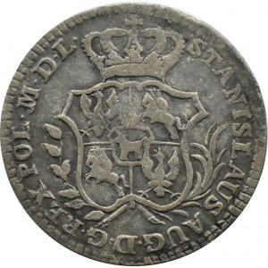 Stanisław A. Poniatowski, 2 silver pennies (half gold) 1766 F.S., Warsaw