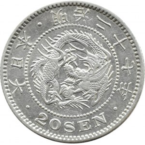 Japonia, Mutsuhito (Meiji) (1868 - 1912), 20 sen 1894 (27), Osaka