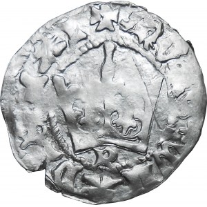 Ladislaus Jagiello, half-penny with letter P, Cracow BEAUTIFUL VERY RARE