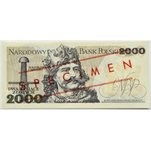 PRL, Mieszko I, 2000 złotych 1977, seria A, WZÓR No 0712*, UNC