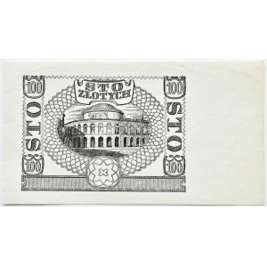 Generalna Gubernia, 100 złotych 1940, jednostronny czarny druk