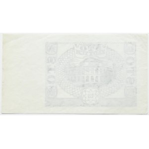 Generalna Gubernia, 100 złotych 1940, jednostronny czarny druk
