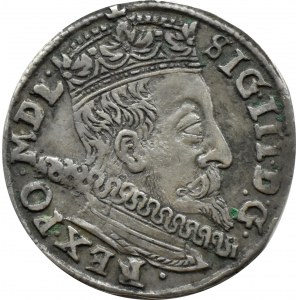 Zygmunt III Waza, trojak 1597, Wilno, RZADSZY