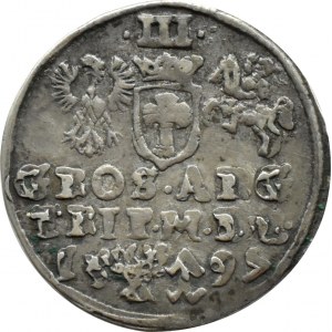 Zygmunt III Waza, trojak 1597, Wilno, RZADSZY