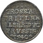 Prusy Książęce, Albrecht Hohenzollern, trojak 1540, Królewiec - NIEOPISANY