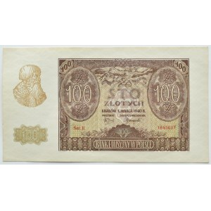 Generalna Gubernia, 100 złotych 1940, seria E, GDA 65 EPQ
