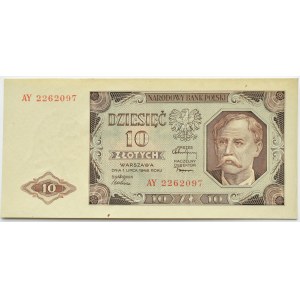 RP, 10 złotych 1948, seria AY, UNC