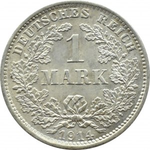 Niemcy, Cesarstwo, 1 marka 1914 D, Monachium