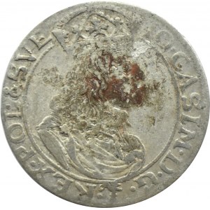 Jan II Kazimierz, szóstak 1659 TL-B, Kraków, GIRLANDY, RZADKI