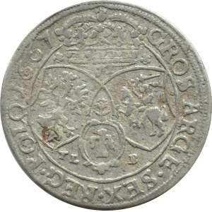 Jan II Kazimierz, szóstak 1667 TLB, Bydgoszcz, ROZETY