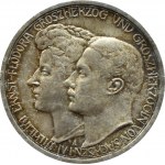 Niemcy, Saksonia, Wilhelm Ernest i Fedora, 3 marki 1910 A, Berlin