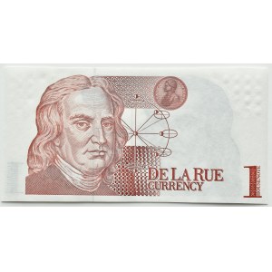Banknot testowy, De La Rue Currency - 1 - dwustronny