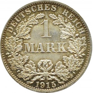 Niemcy, Cesarstwo, 1 marka 1915 A, Berlin, UNC