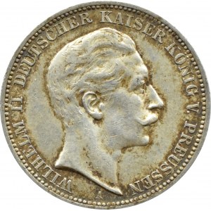 Niemcy, Prusy, Wilhelm II, 3 marki 1911 A, Berlin