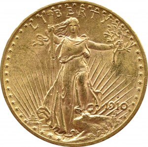 USA, Saint Gaudens, 20 dolarów 1910 S, San Francisco
