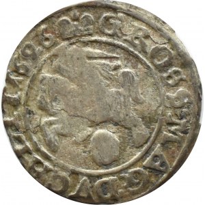 Zygmunt III Waza, grosz 1626, Wilno, pogoń niewpisana w tarczę