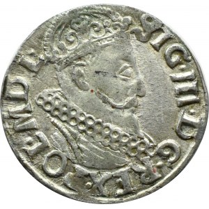 Zygmunt III Waza, trojak 1621, Kraków, BARDZO ŁADNY