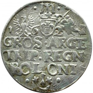 Zygmunt III Waza, trojak 1621, Kraków, BARDZO ŁADNY