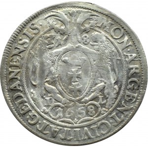 Jan II Kazimierz, ort 1658 DL, Gdańsk