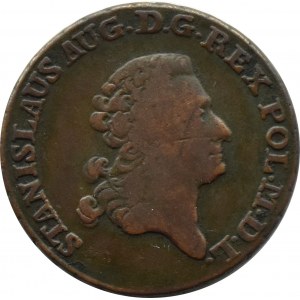 Stanisław A. Poniatowski, trojak 1782 E.B., Warszawa, najniższy nakład z trojaków