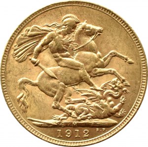 Australia, George V, sovereign 1912 M, Melbourne