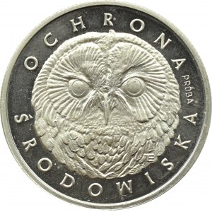 PRL, 200 złotych 1986, Sowa - PRÓBA, Warszawa