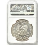III RP, Solidarność (C), 100000 złotych 1990, typ C, Warszawa NGC MS66