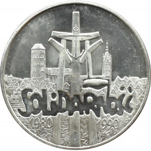 III RP, Solidarność (A), 100000 złotych 1990, typ A, Warszawa, PIĘKNE!