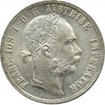 Austro-Węgry, Franciszek Józef I, 1 floren 1879 A, Wiedeń, PIĘKNE!