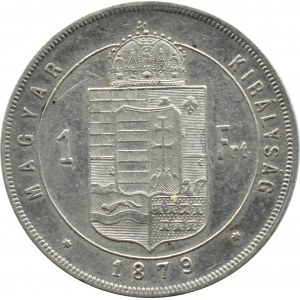 Austro-Węgry Franciszek Józef I, forint 1879, Kremnica