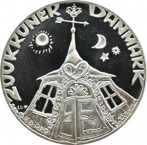 Denmark, Silver Wedding, 200 kroner 1992 LG, Copenhagen