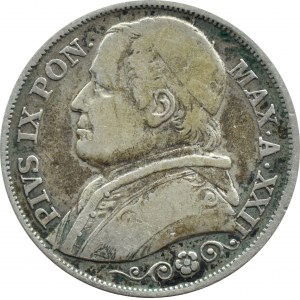 Państwo Kościelne, Pius IX, 2 liry 1867(XXII), Rzym