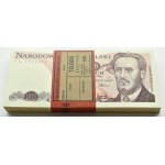 PRL, paczka bankowa 100 złotych 1988, Warszawa, seria TG, UNC