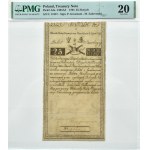 Insurekcja Kościuszkowska, 25 złotych 1794, seria C, numer 11857, Grozmani/Zakrzewski, herbowy znak wodny