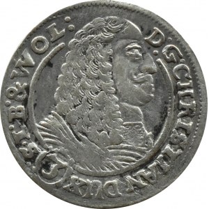 Śląsk, Księstwo Legnicko-Brzesko-Wołowskie, Chrystian, 3 krajcary 1661 EW, Wołów