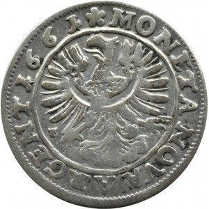 Śląsk, Księstwo Legnicko-Brzesko-Wołowskie, Chrystian, 3 krajcary 1661 EW, Wołów