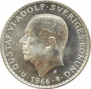 Sweden, Gustav VI Adolf, 5 crowns 1966, Reform of the Constitution, Stockholm, UNC