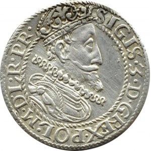 Zygmunt III Waza, ort 1614, Gdańsk - duże cyfry daty