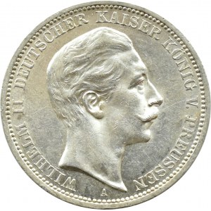 Niemcy, Prusy, Wilhelm II, 3 marki 1910 A, Berlin