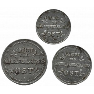 Królestwo Polskie, OST, lot kopiejek 1916 A/J, Berlin/Hamburg