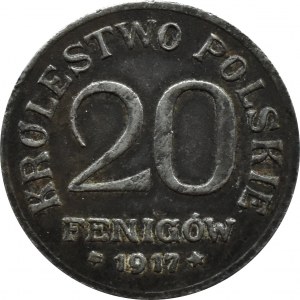 Królestwo Polskie, 20 fenigów 1917, FAŁSZERSTWO Z EPOKI