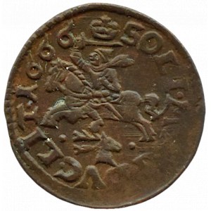Jan II Kazimierz, szeląg litewski 1666, Kowno